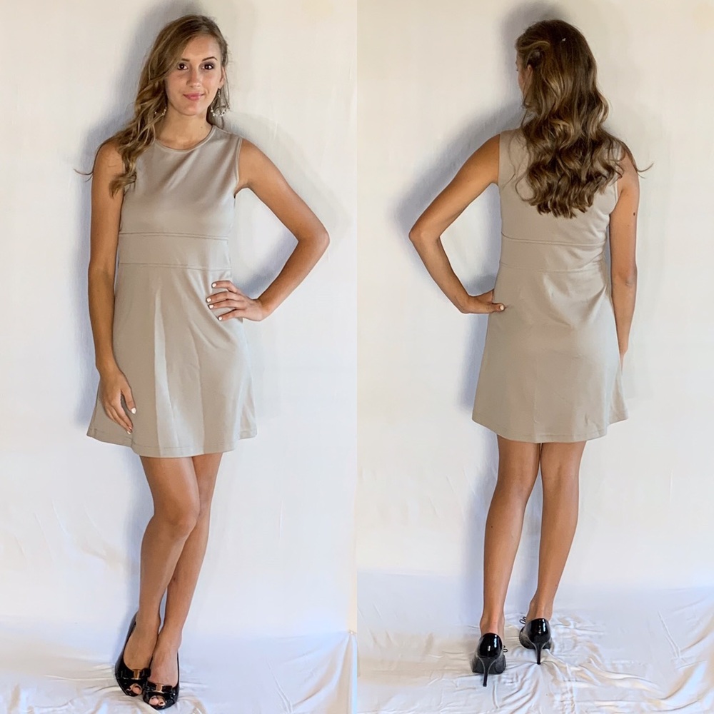 Tan cute day dress